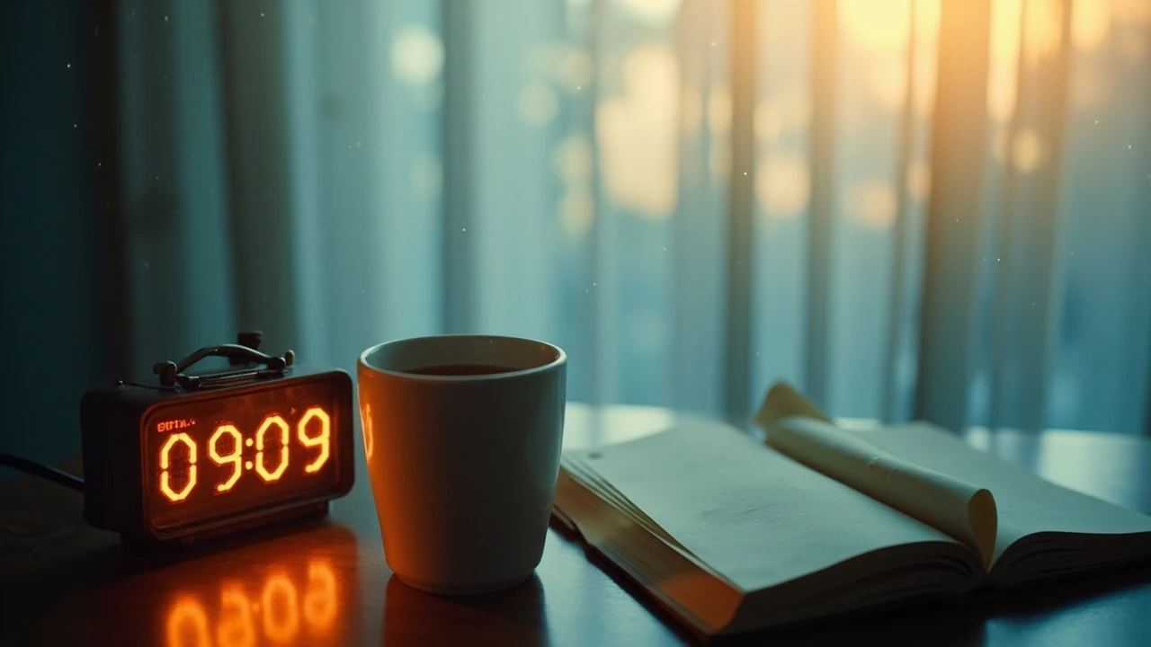 Zegar cyfrowy wskazujący godzinę 9:09 – symbolika lustrzanej godziny w numerologii