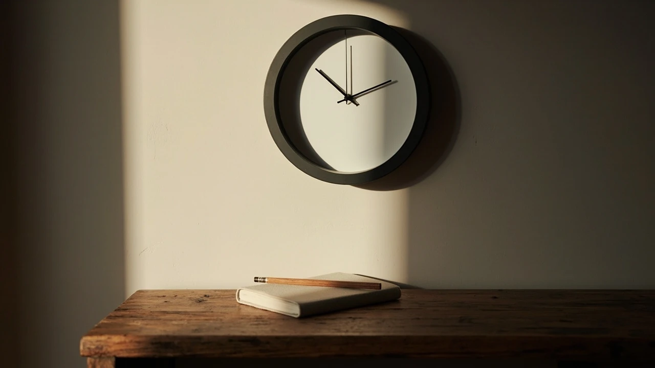 Zegar z godziną 12:21, symbolika lustrzanego czasu w numerologii